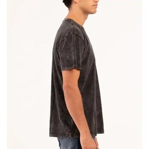 เสื้อยืดผู้ชายไซส์ใหญ่พิเศษลายกรดวินเทจผ้าฝ้ายแท้แขนสั้นสำหรับฤดูร้อนโลโก้ออกแบบได้ตามต้องการ - Product Image 2