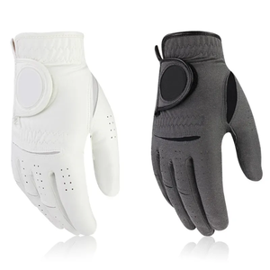 Gants de golf en cuir véritable pour hommes, main gauche/droite, doux, respirant, peau de mouton pure QUICK WAY INDUSTRIES QWI-02-5001 Golf - Product Image 4