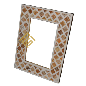 Meilleure vente Design personnalisé résine bois prix de gros produit corne os photo cadre photo indien fabriqué à la main article de haute qualité - Product Image 2