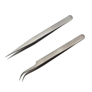 Pinzas para pestañas de punta fina, herramienta de belleza cosmética, accesorio de belleza ligero y preciso, pinzas para pestañas duraderas - Product Image 2