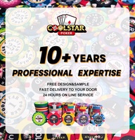 Jetons de poker en céramique personnalisés de 10 g, 39 mm, avec motif gravé chapeau et canne, jetons de casino professionnels avec sécurité UV anti-contrefaçon