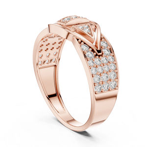 Bague de fiançailles en or jaune 14 carats avec diamant rond brillant de 0,61 carat cultivé en laboratoire, certifié IGI, pour femme |   Nouveau diamant cultivé - Product Image 4