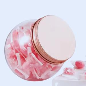 Pavico กระปุกพลาสติกใส่อาหารแบบใสสำหรับสัตว์เลี้ยงรูปทรงลูกบอลมีฝาปิดสีทองมาตรฐาน ISO 9001จากเวียดนาม - Product Image 1