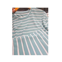 Tela de poliéster puro superventas para camisetas informales patrón de Jacquard tejido exportador indio de calidad superior