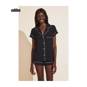 Ensemble de shorts en tricot décontracté pour femmes, au-dessus du genou, 2 pièces, logo personnalisé, couleur unie, mode estivale - Product Image 4