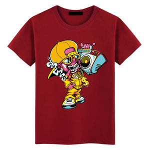 2025 camisetas personalizadas precio barato camiseta de alta calidad ropa de hombre 100% algodón serigrafiado camiseta de dibujos animados cuello redondo Casual OEM - Product Image 4