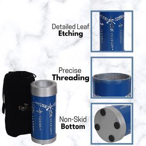 Sólido diseño moderno hecho a mano personalizado Metal T-Light vela urna Venta caliente cremación Memorial cenizas jarrón para servicios funerarios - Product Image 3