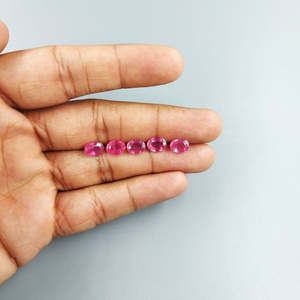 Rubis naturel du Mozambique, ovales calibrés 6x4mm 5x7mm, qualité supérieure, pierres précieuses en vrac, taille brillant, cristal traité thermiquement, rouge rose - Product Image 2