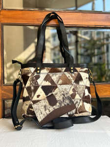 Nouveaux vrais cheveux faits à la main élégants sur cacher la fourrure en cuir soirée femmes sacs fourre-tout à bandoulière et cheveux élégants sur cacher des portefeuilles ensembles combinés - Product Image 2