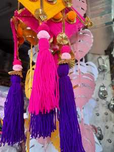 Decoración de fiesta india, forma de cometa, caléndula - Product Image 3