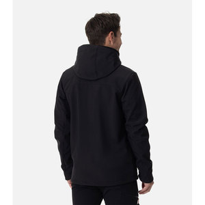 Veste Softshell pour hommes en polyester uni personnalisé vierge/Veste Softshell pour hommes à fermeture éclair avec poches sur manches personnalisées - Product Image 6