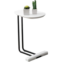 Table d'appoint en bois de couleur noire, table basse pour salon, table basse latérale pour hôtel et restaurant