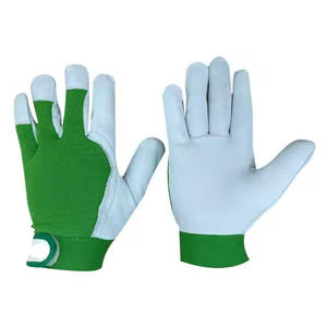 Guantes de trabajo de cuero Hombres Mujeres Heavy Duty Utility Work Guantes de jardinería Diseño a prueba de espinas Construcción de jardín - Product Image 3