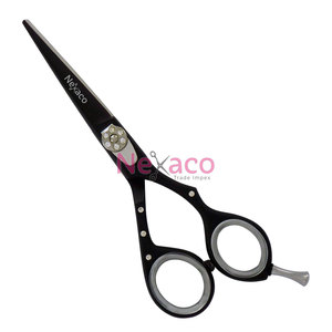 Ciseaux de coiffure économiques 5.5 "en acier inoxydable Ciseaux de coiffeur satinés pour salons de coiffure Pro Hairdressing - Product Image 2