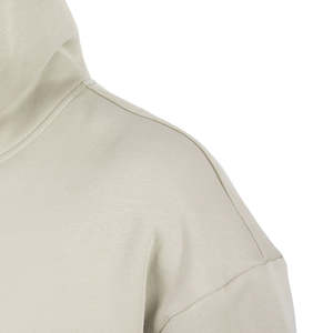 TOPSHOW Premium Drop Shoulder No String Plain Sudadera con capucha de lana gruesa en blanco Boxy Heavyweight Sudaderas con capucha de gran tamaño con 420-450 Gsm - Product Image 4