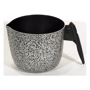 Olla para Leche de Aluminio con Revestimiento Antiadherente Esmaltado en Gris Piedra, Estilo Retro, 14 cm, Compatible con Valsecchi, Modelo 648142 - Product Image 1