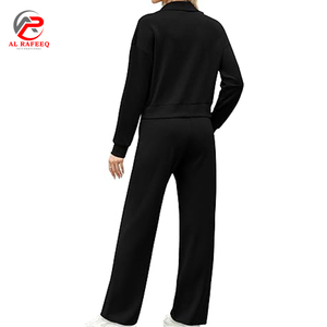 Chándal de dos piezas para mujer con sudadera de manga larga con cremallera, pantalones largos, conjuntos de chándal para correr - Product Image 2