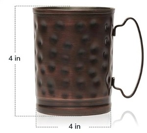 Vaso de cobre antiguo con acabado martillado de diseño personalizado de calidad superior, uso duradero de vasos de alto grado - Product Image 3