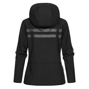 Chaqueta Softshell clásica moderna con cremallera para mujer, Chaqueta resistente al agua pesada transpirable a prueba de viento con logotipo personalizado - Product Image 3