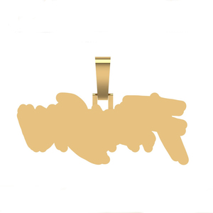 Pendentif et breloque en diamant cultivé en laboratoire attrayant 10K Gold E Color Round Brilliant Cut VVS2 Flawless Luxury Jewelry Hip Hop Jewelry - Product Image 5