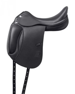 Euro Cavall Industries Selle de dressage à contact étroit de haute qualité en cuir de vache à siège souple conçu pour la liberté des chevaux - Product Image 4