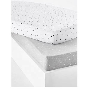 Juego de sábanas de cama de Jersey de algodón de invierno Beige de gran tamaño a precio económico, sábanas planas de estilo a cuadros estampadas para hoteles, ajuste cómodo - Product Image 5