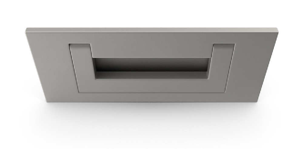 cabinet handle with backplate