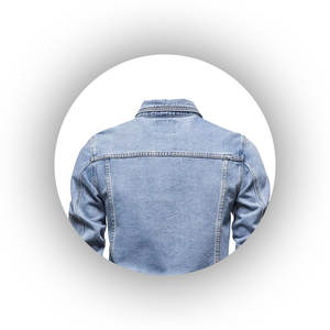 Vestes en jean simples à la mode Vestes pour hommes de grande taille respirantes standard de qualité supérieure Vêtements de mode décontractés Vestes en jean en gros - Product Image 5