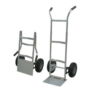 Chariot pliant à roues galvanisées anti-crevaison, capacité de charge 100 kg, personnalisable OEM, chariot de camping, chariots de courses - Product Image 1