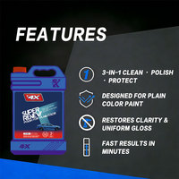 4X Super Renew Polish, composé pour carrosserie automobile, couleur unie, abrasif, récupération des rayures de peinture, cire de glaçage