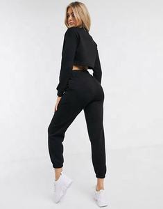 2023 personnalisé Gym femmes à manches longues survêtement nouveau automne sweat et pantalon ensemble grande taille personnalisé survêtement - Product Image 4