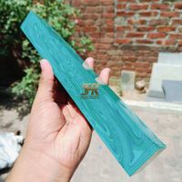 Bloque de piedra turquesa reconstituida de remolino verde 36x36x300mm para mangos de cuchillos, fabricación de bolígrafos, incrustaciones de joyería y aplicaciones artesanales
