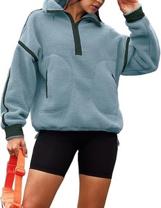 Chaleco de lana Sherpa ultrasuave para mujer, ropa deportiva informal, transpirable, tela de lana de Cachemira, chaleco Vintage para trabajo de invierno - Product Image 1