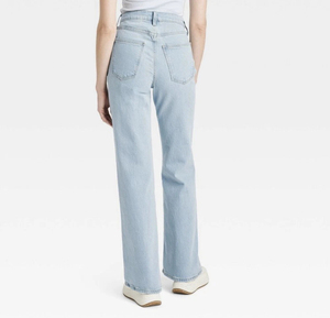 กางเกงยีนส์ผ้าแคนวาสทรงตรงเอวสูงสำหรับผู้หญิง ทรงสกินนี่ ใส่สบาย แห้งเร็ว ไม่ยับ เอวยางยืด เหมาะสำหรับฤดูหนาว - Product Image 6