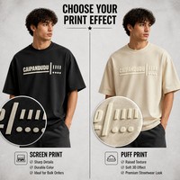 Camiseta de Manga Corta de Algodón Grueso, Color Borgoña, Corte Regular, con Diseño Gráfico, Personalizable con Logotipo, Estilo Casual Urbano para Hombre