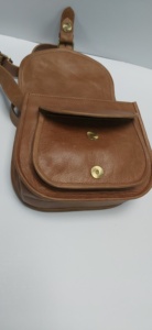 กระเป๋าข้างรถจักรยานยนต์หนังแท้สีน้ำตาลล้วนดีไซน์ใหม่จากผู้ส่งออกอินเดีย - Product Image 4