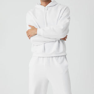 Plain Hoodies Hombres 100% Algodón Pullover Street Wear Oversized Vintage Hoodie - Product Image 5