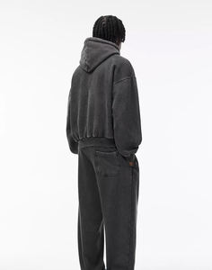 Ventes en gros de sweats à capuche 100% coton pour hommes, logo personnalisé vierge, haute qualité, streetwear surdimensionné, tissu polaire ODM imprimé à capuche - Product Image 4