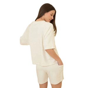 Classique 2 pièces femmes tenue en gros femmes décontracté double ensemble correspondant haut et bas tenue meilleur pour tenue décontractée et vêtements de sport - Product Image 3