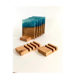 Unique pur indien manguier bois et résine sous-verres artisanat thé café vin tapis pour cuisine Table décoration inde accessoires - Product Image 5