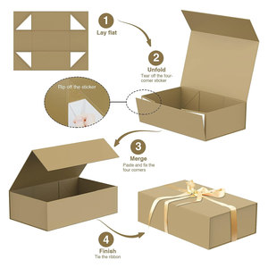 Caja de regalo fácil de montar, caja magnética hecha a medida, cartón de excelente resistencia y envuelta con papel de calidad - Product Image 3