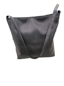 Luxurious <b>Large</b> Capacity <b>Black</b> Color Genuine Leather Tote <b>Bag</b> With Customized logo and Adjustable Handle Leather Woven Handbags - Product Image 2