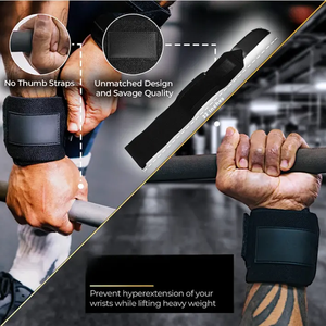 สายรัดข้อมือแบบยืดหยุ่นระบายอากาศได้ดีสำหรับการปิดที่ทนทานใช้ในยิมออกแบบโลโก้ได้ตามต้องการเพื่อความสบายในการจับที่ดีขึ้น - Product Image 4