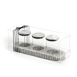 Caja de Acrílico Transparente para Dulces y Postres, Caja de Almacenamiento con Tapa de Diseño para Chocolates y Golosinas, Suministros para Mesa de Boda - Product Image 5