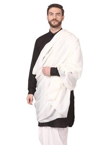 Vente en gros 2022 Écharpes longues en laine noire personnalisées pour hommes, en laine de Cachemire, vêtements d'hiver, écharpe décontractée en tricot pour hommes, musulman - Product Image 2