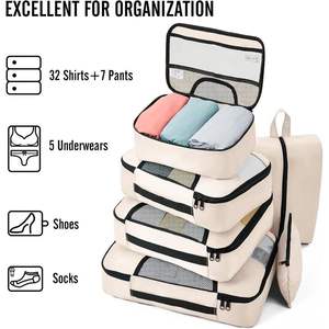 Juego de 8 Cubos de Embalaje para Viaje, Organizadores de Ropa para Maletas, para una Organización Práctica - Product Image 5