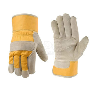 ถุงมือนิรภัยสำหรับผู้ชายถุงมือหนังแบบปรับแต่งได้ - Product Image 1