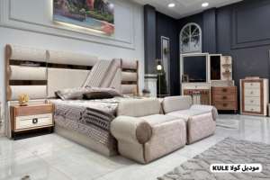 Juego de dormitorio de madera MDF personalizable, diseño de lujo moderno, tocador sencillo y cómodo, mesita de noche ajustable para el hogar - Product Image 5