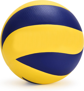 Ballon de volley-ball jaune de haute qualité pour hommes et femmes, taille 5, en cuir PU/PVC, pour débutants, entraînement professionnel, fabriqué au Pakistan - Product Image 2