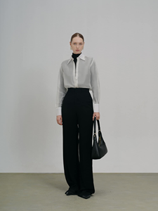 Queen's Elegant High Fashion Pantalones de pierna recta de seda para mujer Estilo minimalista Transpirable Frente plano ODM Colección de verano XS - Product Image 6